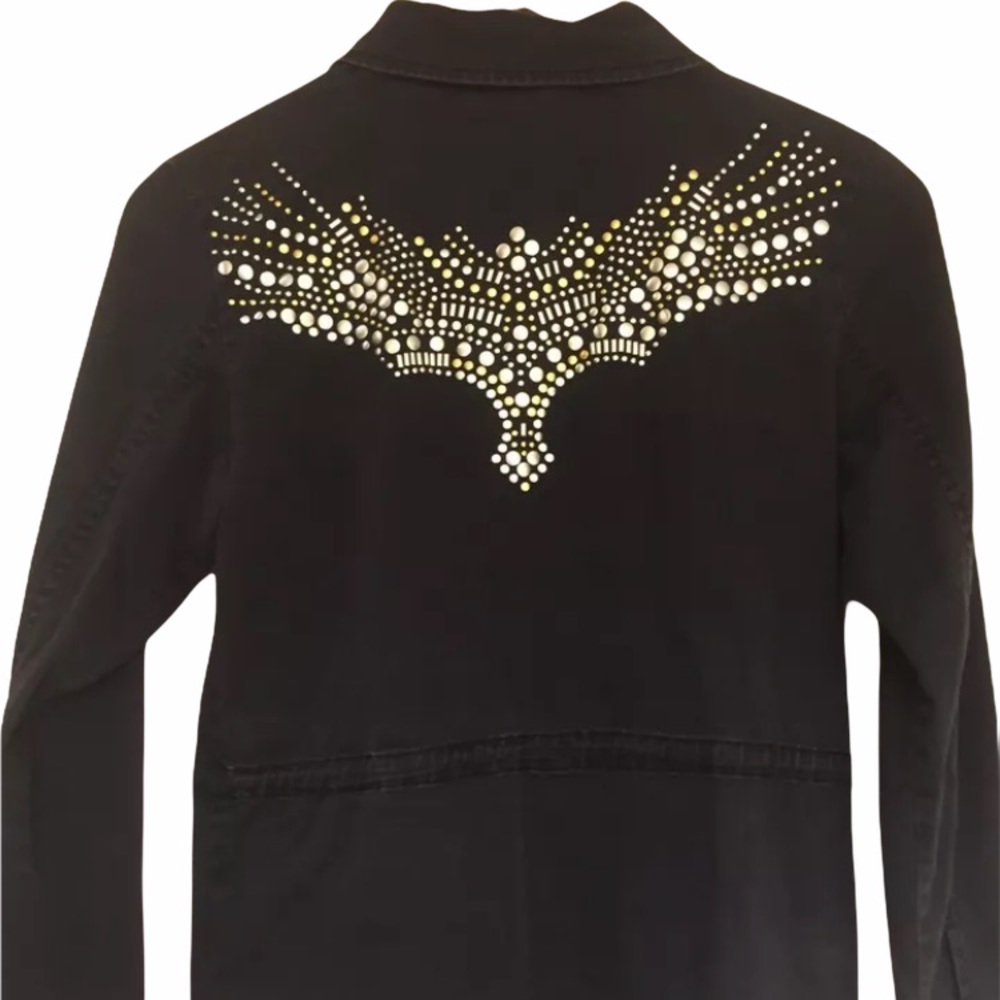 Divided By H&M Black Studded Shirt/Jacket Size 2